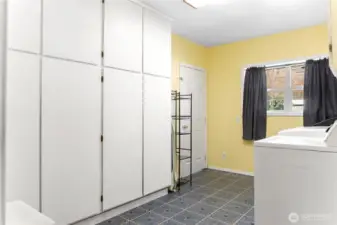 Storage/pantry cabinets in laundry room