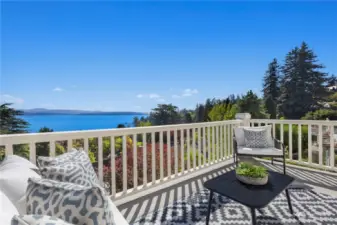 Deck off the main level living spaces.