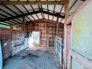 Inside Barn, w tack room