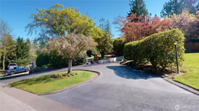 The circular driveway