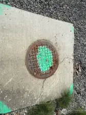 Sewer on propety