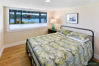 Lower level view bedroom.