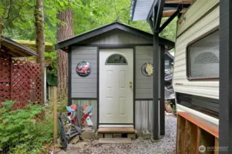 Additional storage or potential bunk house