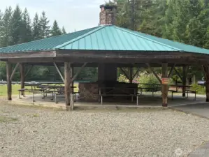 Cabana with bbq at the park