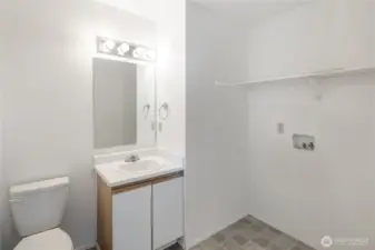 Laundry and 1/2 Bathroom
