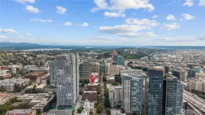The Sunning Seattle Skyline and Puget