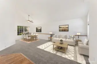 Formal living and dining room