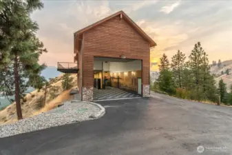 24'x60' detached shop with cantilevered deck