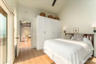ADU bedroom with mini splits