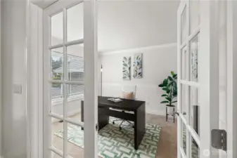 Office/5th Bedroom with French Doors