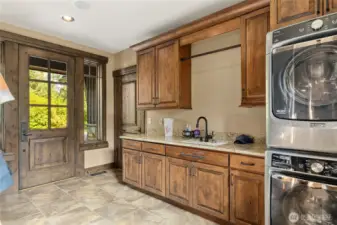 Mud and Laundry room with exterior door
