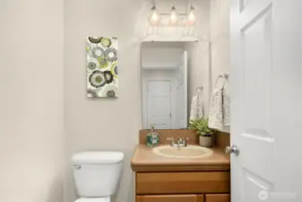 Main floor powder room.
