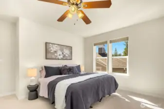 Spacious primary suite.