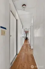 Hallway of the single wide manufactured home