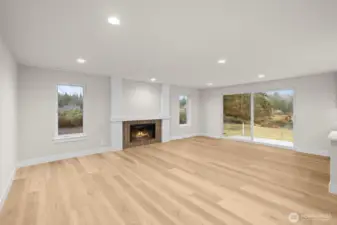 Wood Burning Fireplace