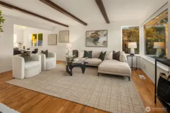 Set above the street for a quieter, more peaceful feel.