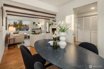 Plenty of room for dinner parties, game nights, and long conversations.