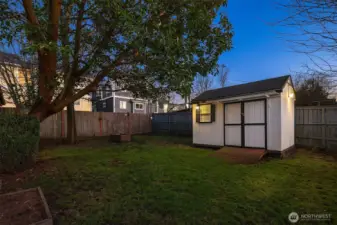 Bonus outbuilding for extra storage and gear.