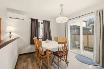 Dining Area w/ Slider to back Patio Area