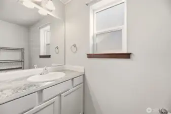 Bathroom next to Laundry Room