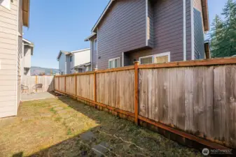 Back Yard Fenced Area