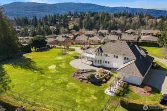 Note the adjacent neighborhoods are below the views of this property