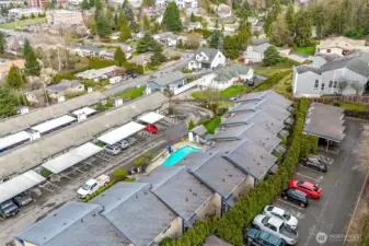 Secondary view of the back parking lot for guests and resident parking.
