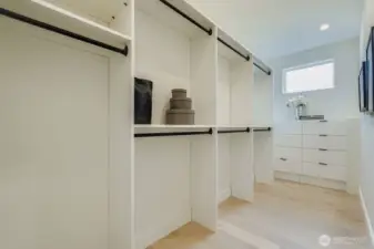 Finally, a walk-in closet that fits it all.