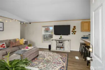 Main entry into living room