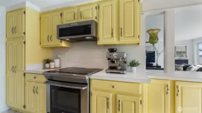 High-end induction range and newer microwave