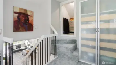 Upstairs closet