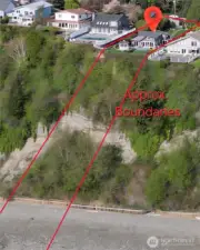 Property has a bulkhead at the beach