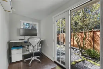 Inside of the bonus shed space.