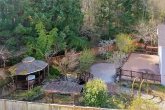 Over 10,000 SF fully fenced lot.  Lots of garden space.