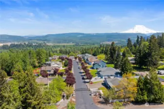 You can enjoy that awesome Mount Rainier view daily within this quiet, gated community