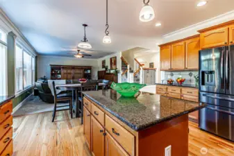 Living Room Flows off Kitchen