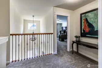 Upstairs Hallway Overlooking Entryway