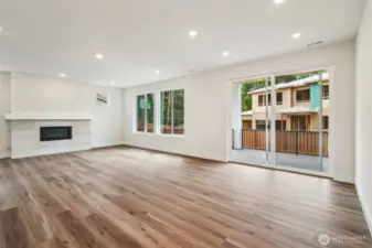 Incredible great room w/gas fireplace that flows to the kitchen