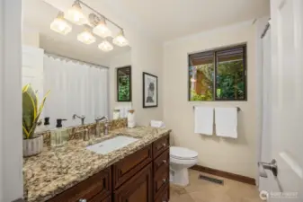 Upper full bath.