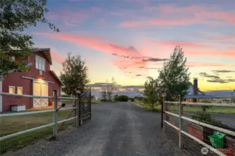 Private, gated entrance.