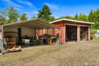 Two storage sheds