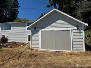 Garage that is now a finished shop
