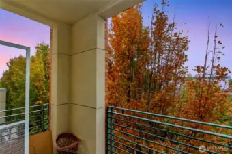 Views from private patio/deck.