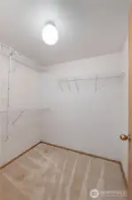 Primary walk in closet
