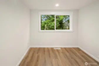 One of 4 bedrooms total on the main level