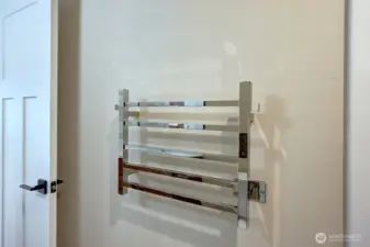 Towel warmer in Guest Bath