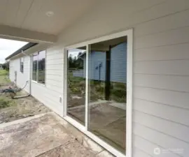 East side, LANDSCAPING UNDER CONSTRUCTION