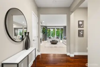 Spacious entry leads to the heart of the home...