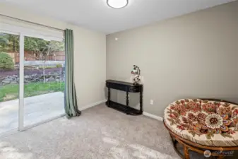 4th Bedroom with slider to the backyard