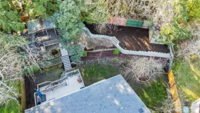 Fully fenced backyard